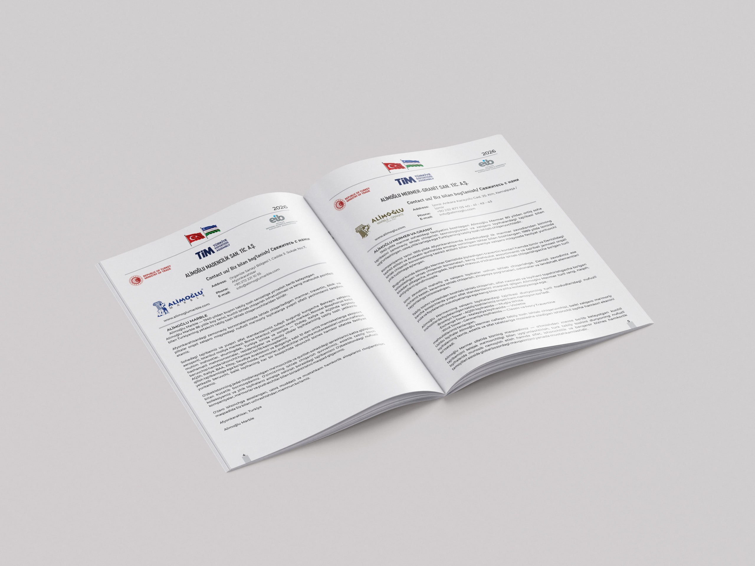 Alimoğlu katalog sahifalari